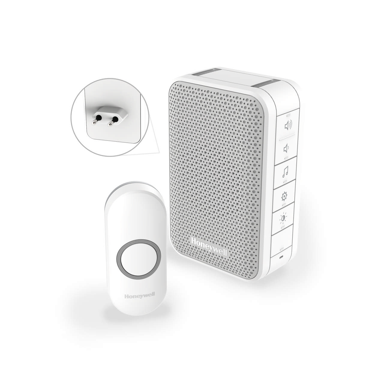 Honeywell Trådløse Dørklokke kit Plug-In 230V DC313NP2