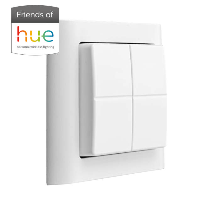 Trådløs lysdæmper t/Philips Hue Uden batteri