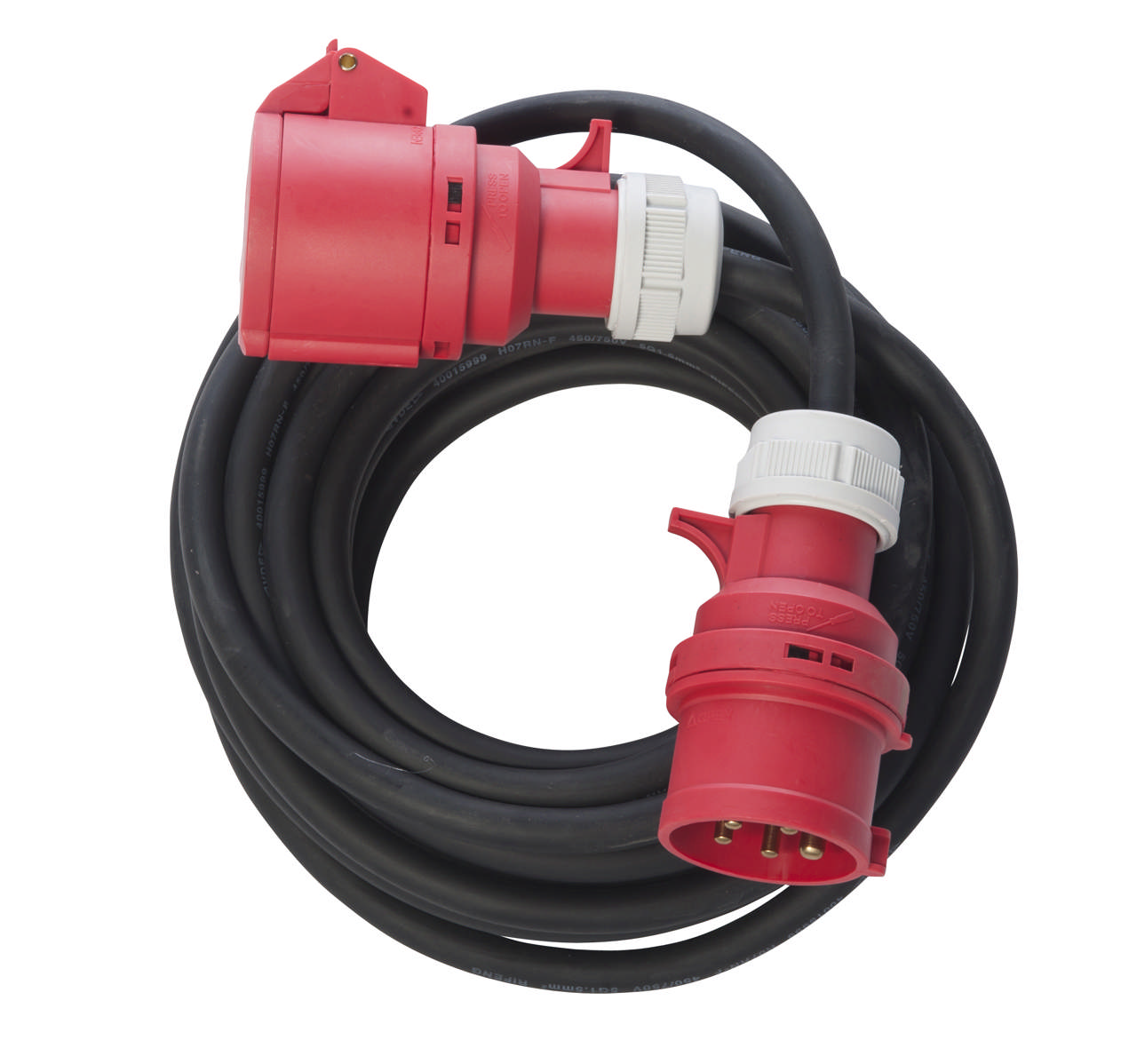 WEXIM Forlængerkabel 10 mtr. 5G1.5mm² CEE Med Fasevender