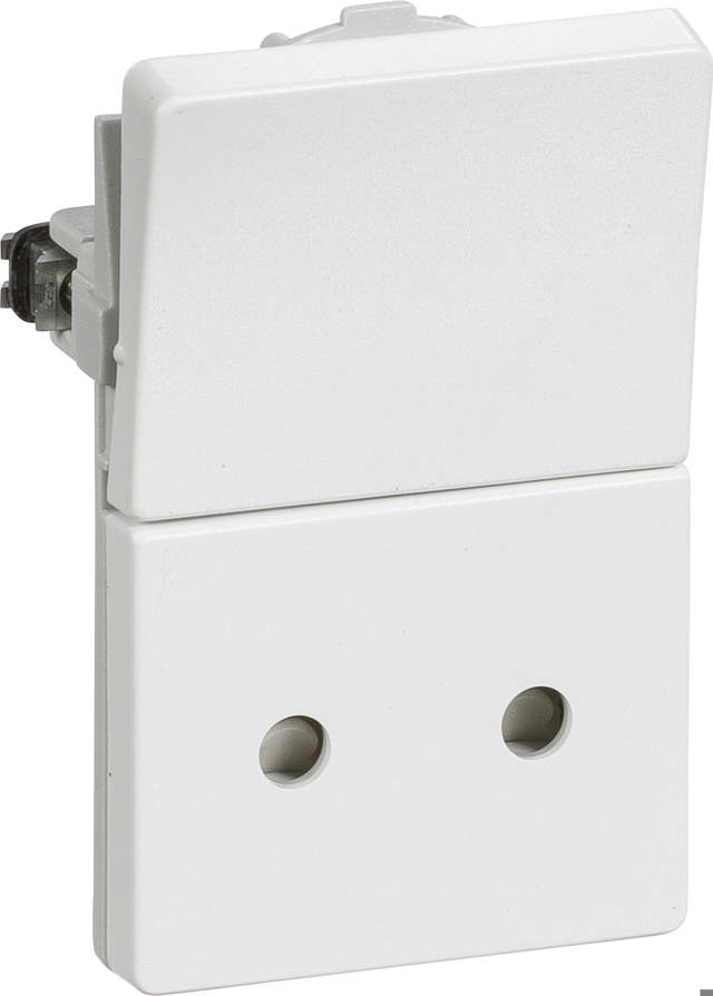 Fuga Enkel Stikkontakt Uden Jord 1½ Modul hvid