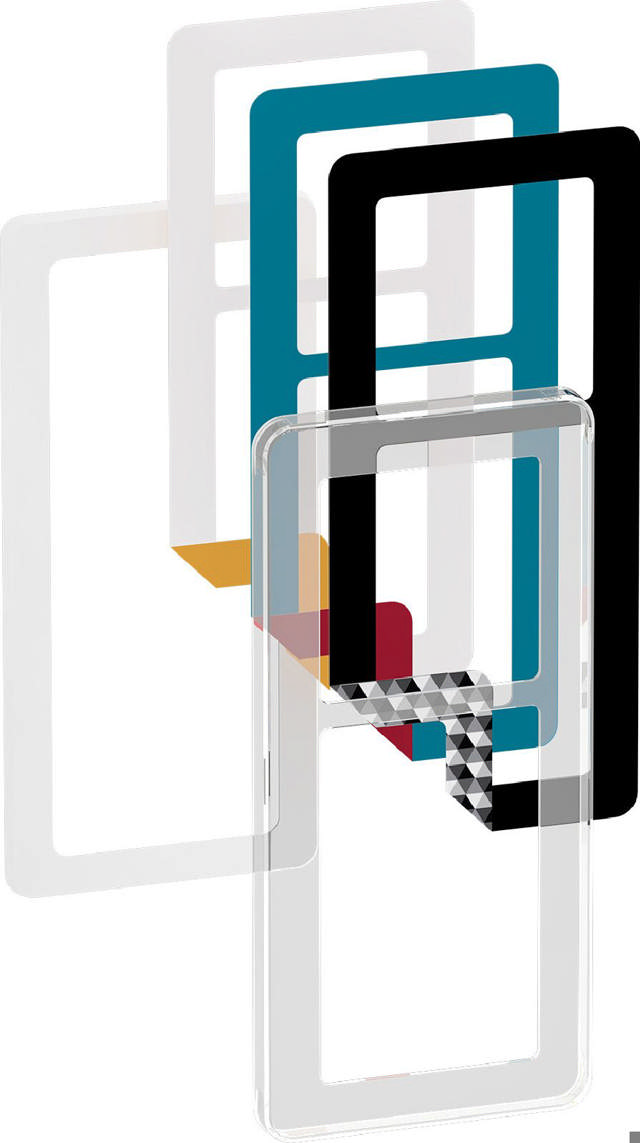 Fuga Choice Ramme 68 Ny Fuga 2½ Modul frosted