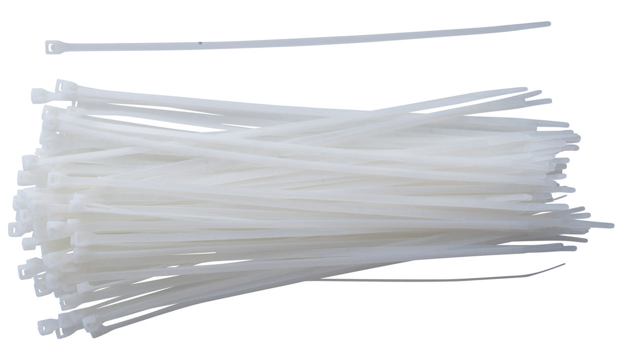 E-Line Kabelstrips 4.8x203mm transperant 100stk.
