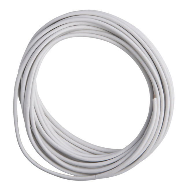 E-Line Ledning Flad 2x0.75mm² hvid 5 mtr.