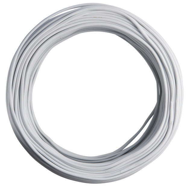 E-Line Ledning Flad 2x0.75mm² hvid 250 mtr.