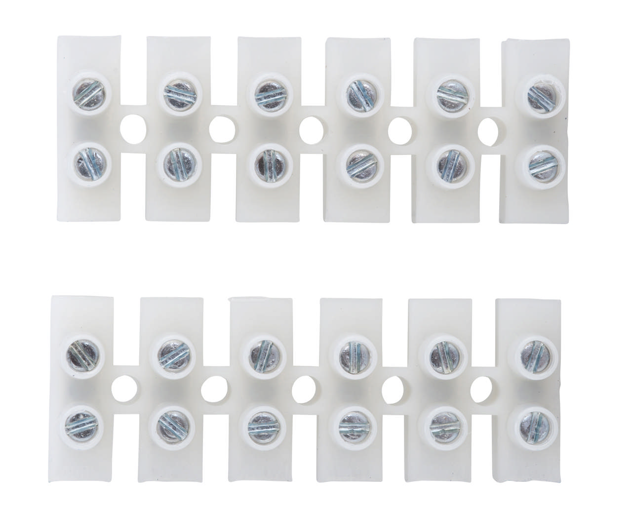 KLEMRÆKKE 2X6pol2,5mm transp.