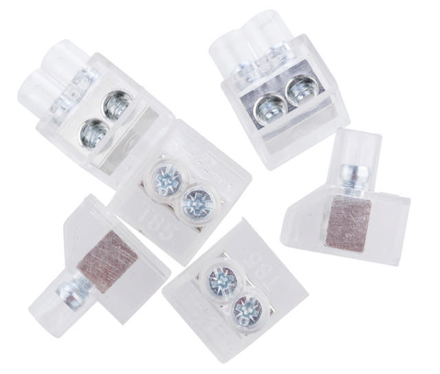 Samlemuffe dobb. 2x5x1.5mm² 
neutral 6 stk