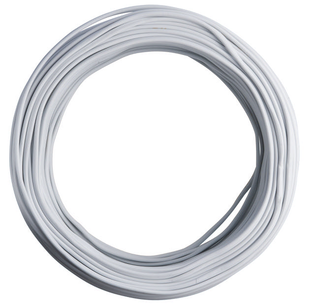 E-Line Ledning Flad 2x0.75mm² hvid 25mtr.