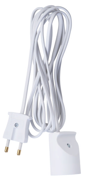 E-Line Adapterkabel Uden Jord 3 mtr. Hvid