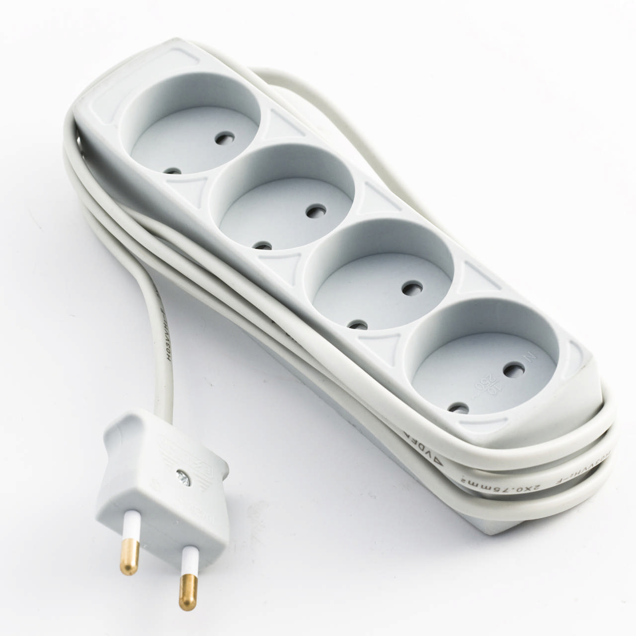 E-line Stikdåse 4-vejs Uden jord  1.5 mtr.