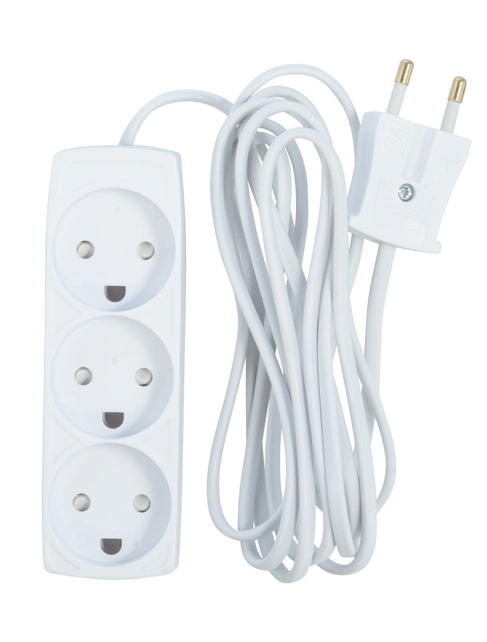 E-line Stikdåse 3-vejs uden jord  2.5 mtr.