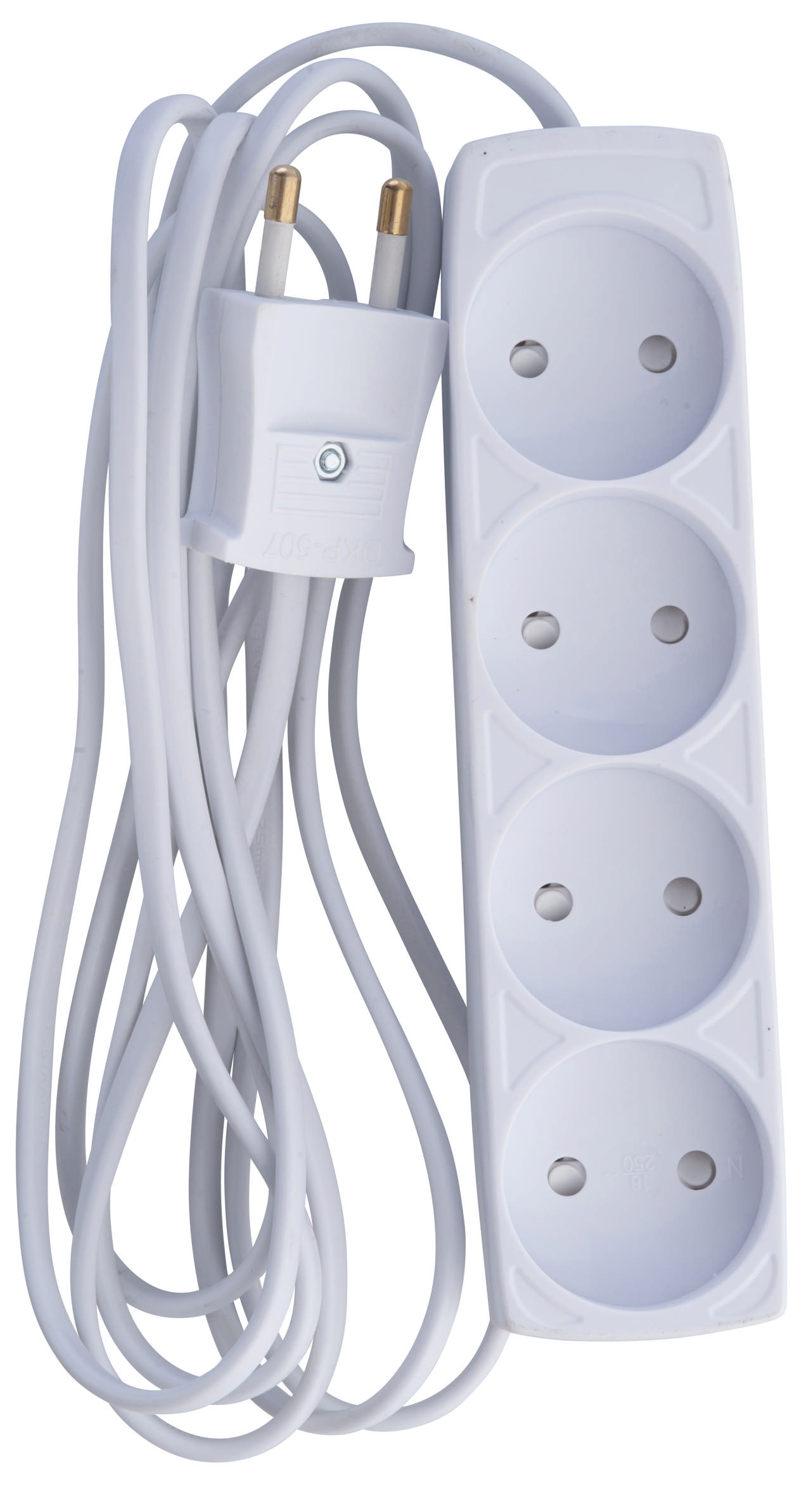 E-line Stikdåse 4-vejs uden jord  2.5 mtr.