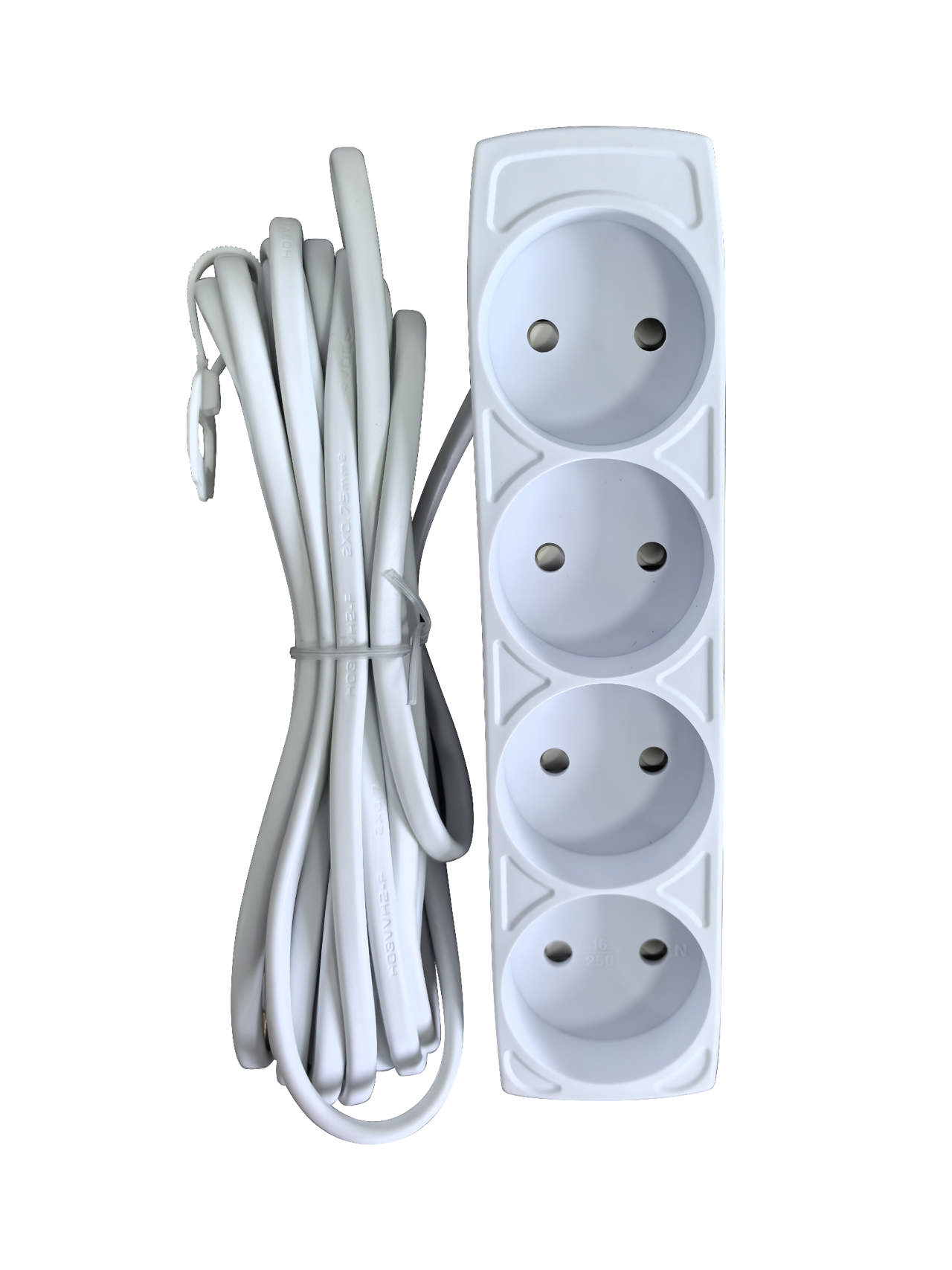 E-line Stikdåse 4-vejs uden jord 5 mtr.