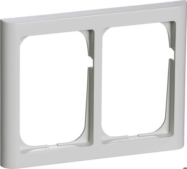 Fuga Softline Ramme 63 2x1½ Modul grå