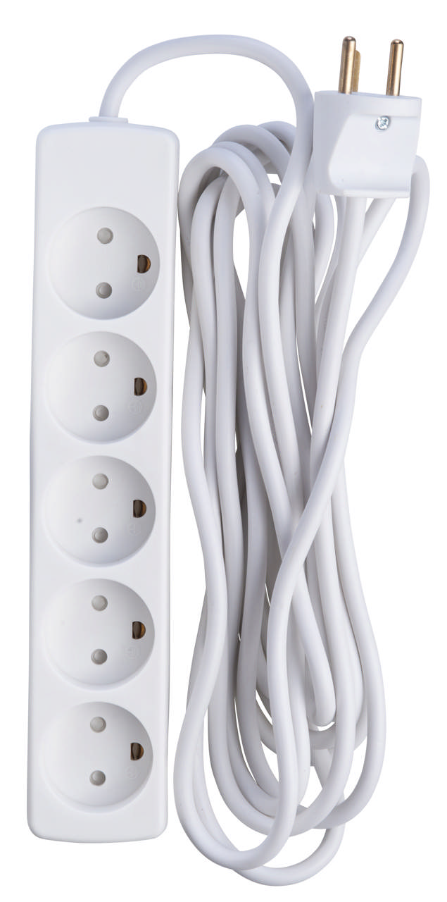 E-line Stikdåse 5-vejs med jord 5 mtr.