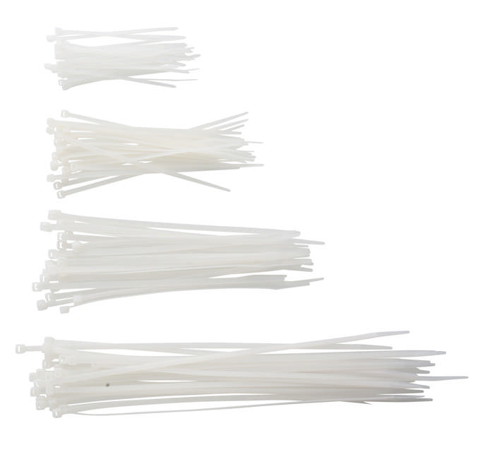 Ass. kabelstrips Naturel 100st