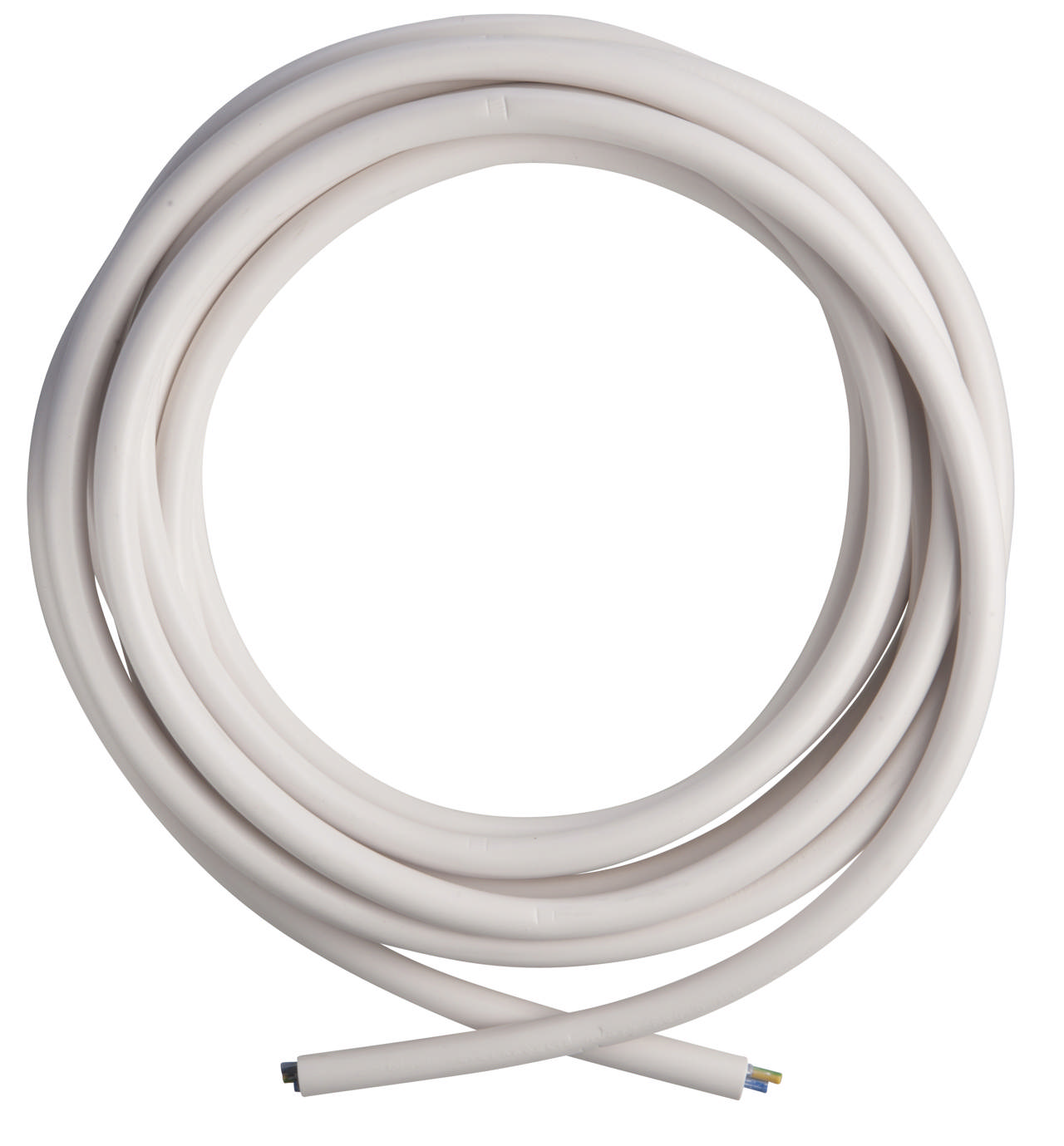 Komfurkabel 5x1.5 hvid 5 mtr.