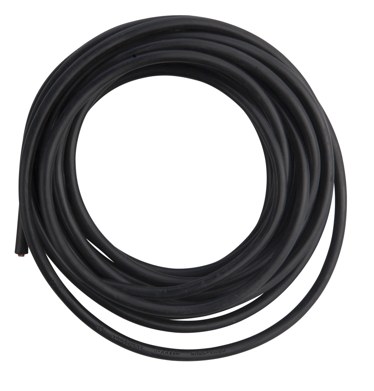 LEDNING RUND SORT 5 mtr.