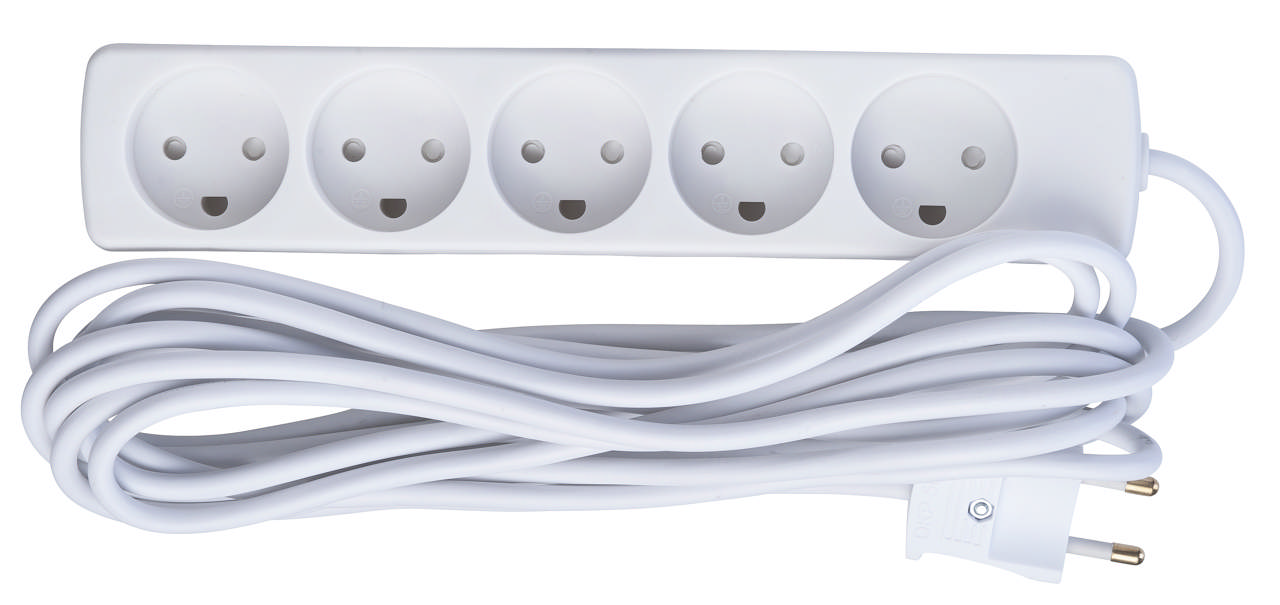 E-line Stikdåse 5-vejs med jord 1.5 mtr.