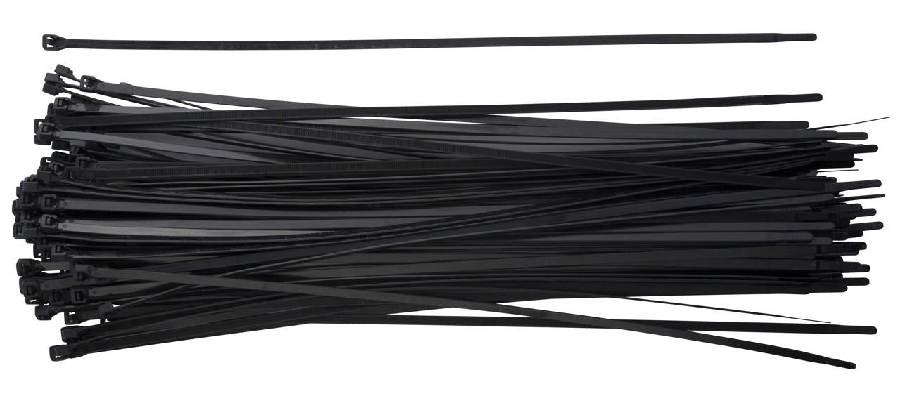 E-Line Kabelstrips 8.0x550mm sort 100stk.