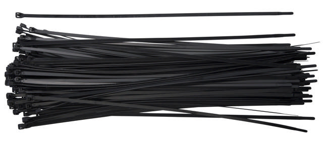 E-Line Kabelstrips 8.0x550mm sort 100stk.