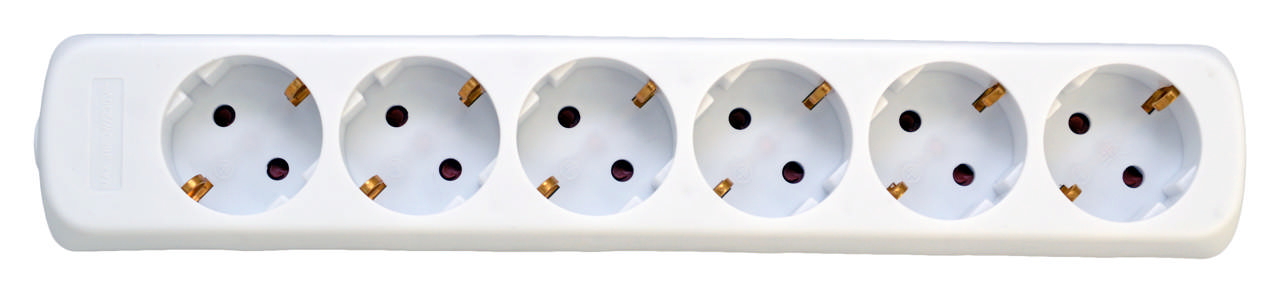 SCHUKO STIKDÅSE 6-VEJS