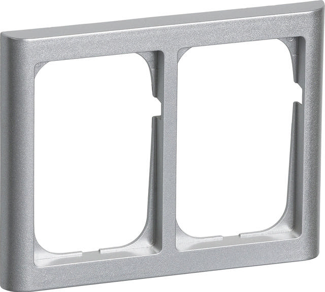 Fuga Softline Ramme 63 2x1½ Modul stålmetal