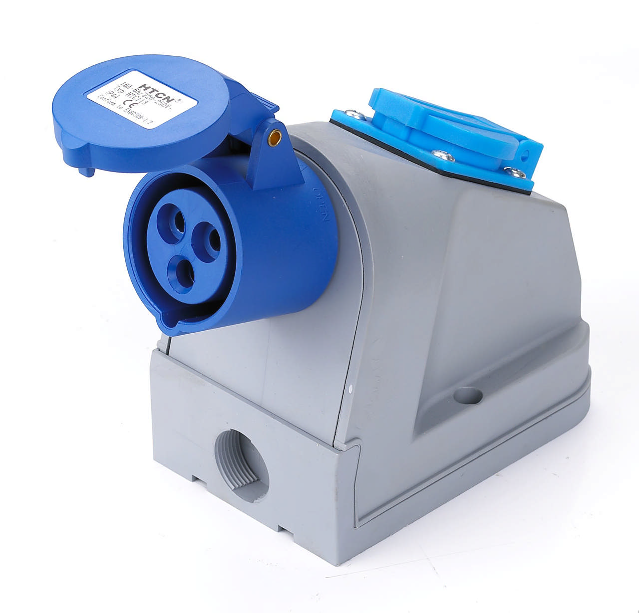 Wexim Combo Vægudtag CEE 3-Polet 230V/DK 230V m/j