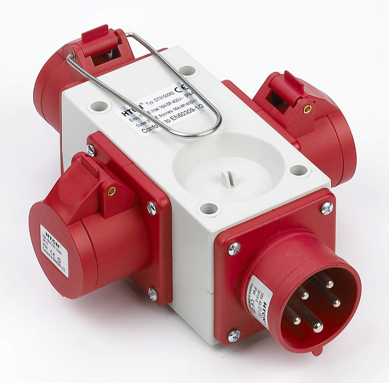 Wexim Forgrener 1xCEE 5-Polet 400V/32A Til 3xCEE 5-Polet 400V/32A