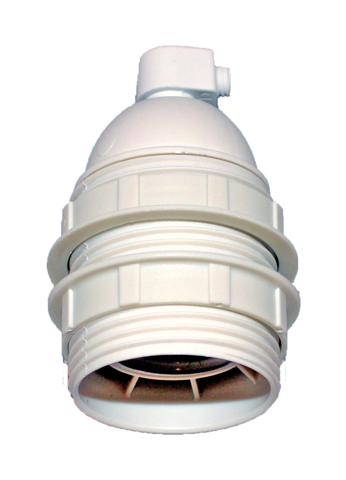 e-line fatning E27 m/ gev. 2 ringe
hvid