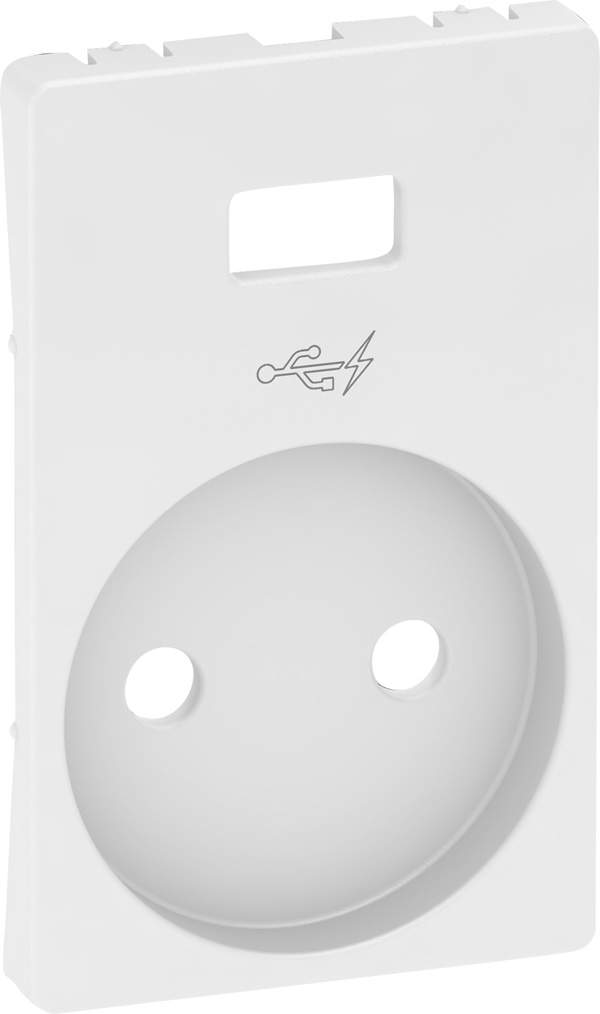 Fuga Tangent Stikudttag Uden jord Med 1xUSB 1½M hvid