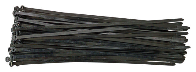 E-Line Kabelstrips PRO 7.5x378mm sort 50stk.