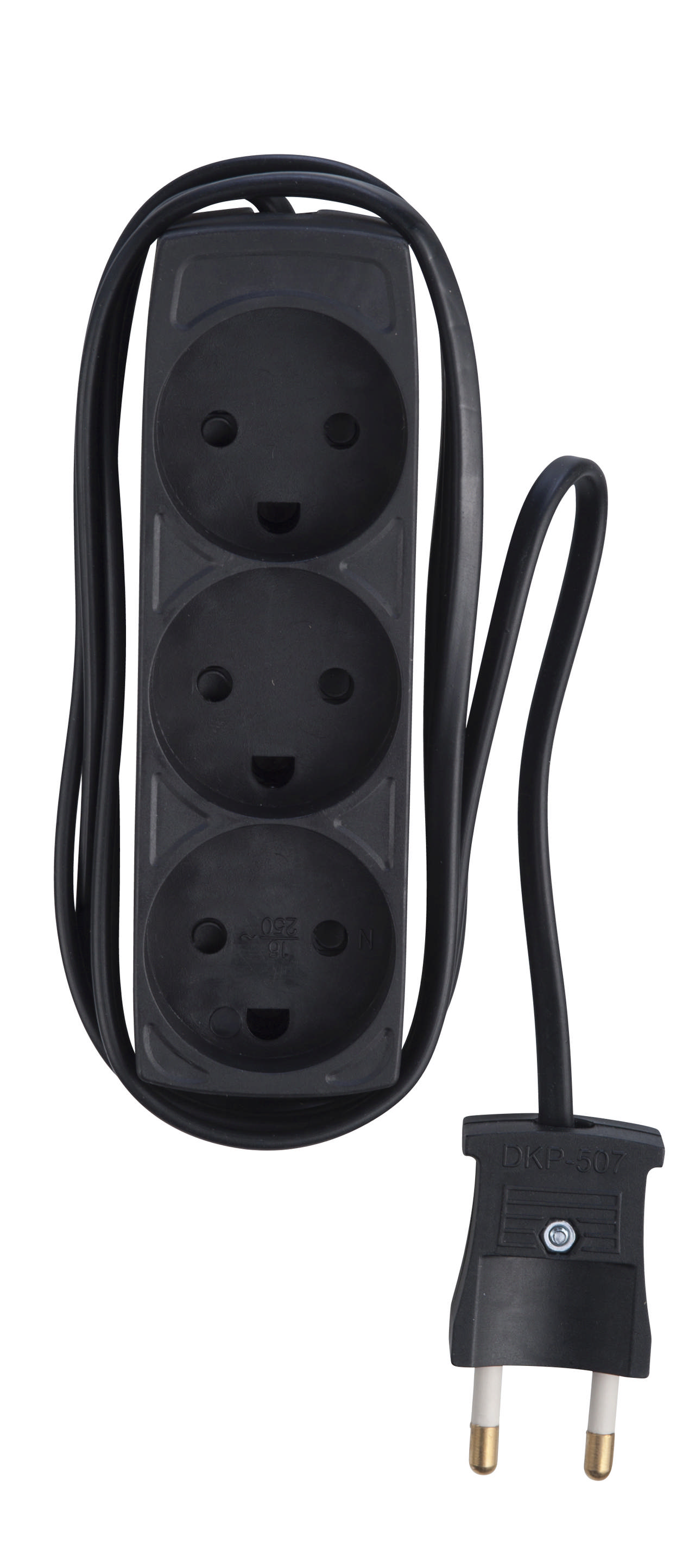 E-line Stikdåse 3-vejs uden jord 3 mtr.