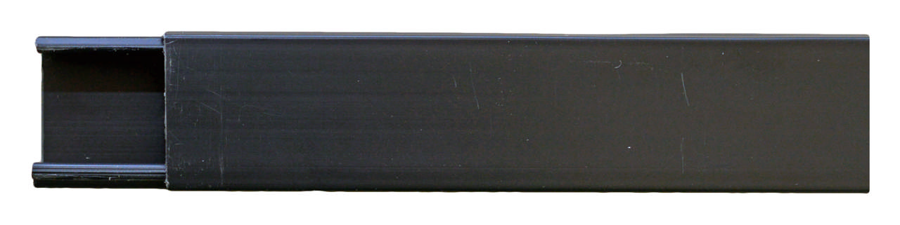 E-Line Minikanal 25x15mm Med Tape 2 mtr. Sort