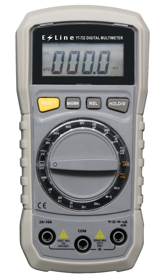 Multimeter Digital med lyd & lys