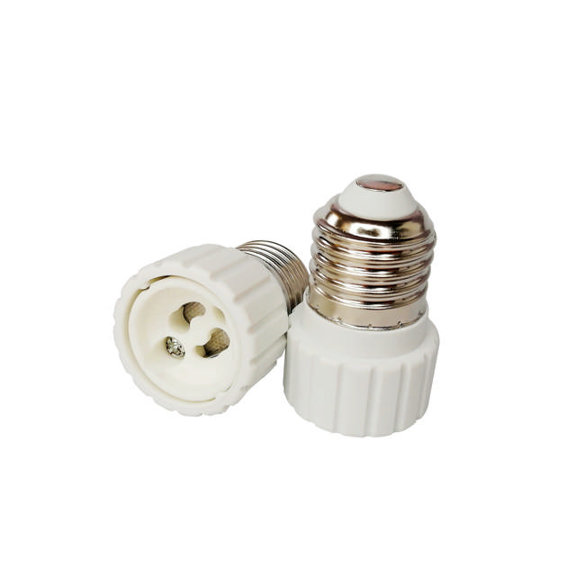E-Line Fatning E27 Til GU10 hvid