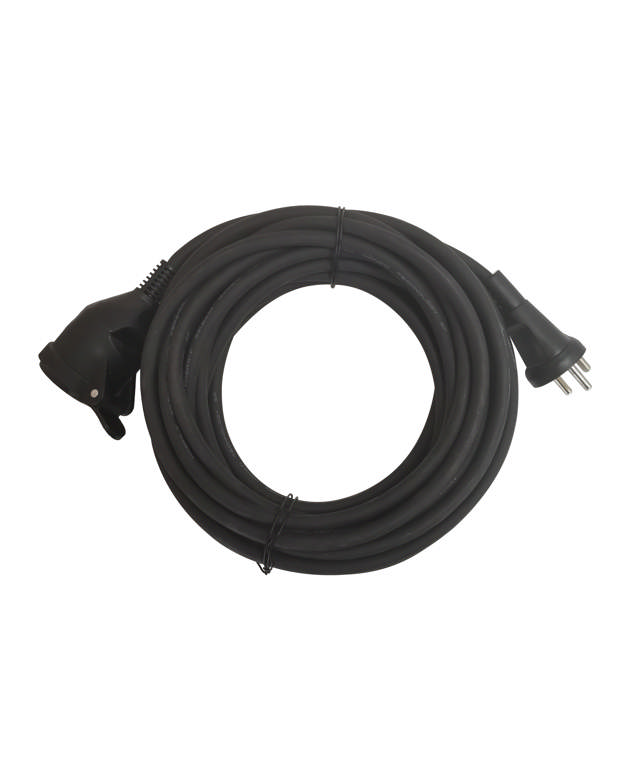 E-Line Kabelsæt SORT m/j 10 mtr. 3G1.5mm²