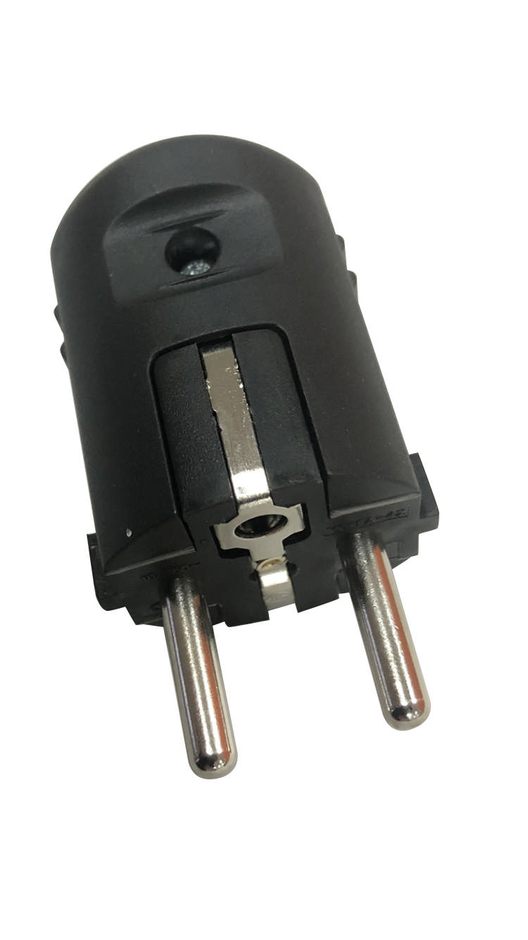 E-line Stikprop Schuko/Franks-Belgisk sort