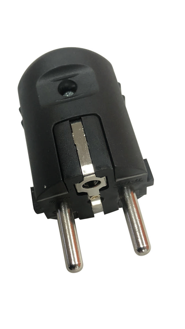 E-line Stikprop Schuko/Franks-Belgisk sort