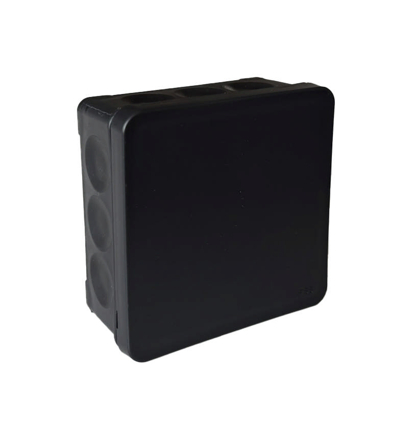 E-Line Membrandåse IP55 90x90x40mm sort IP55