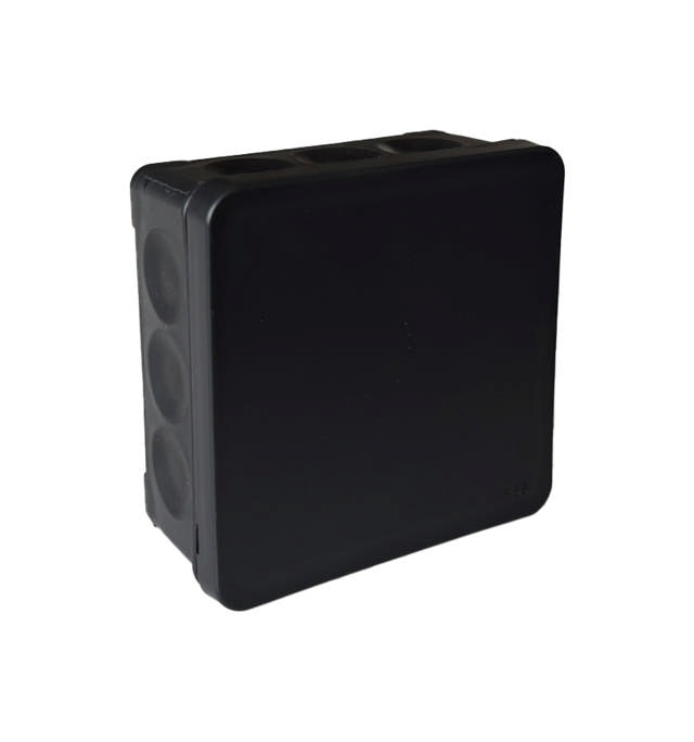 E-Line Membrandåse IP55 90x90x40mm sort IP55