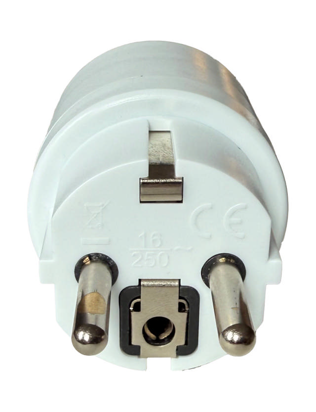 E-Line Adapter Schuko/Pind-jord til DK m/j