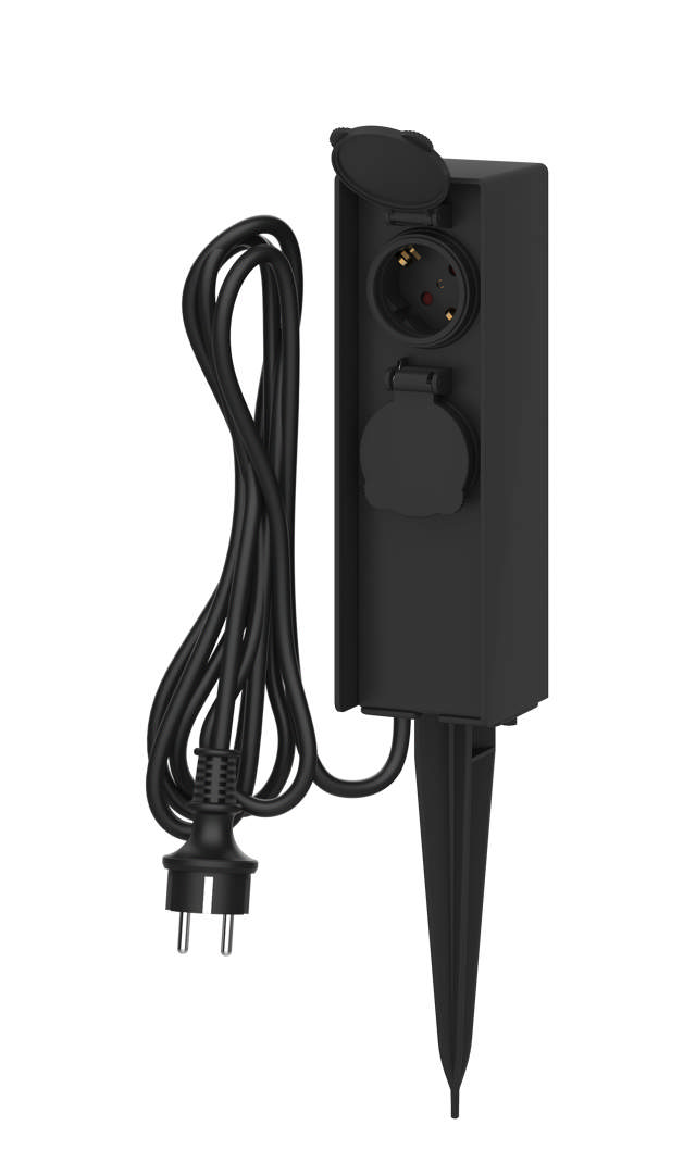 E-Line Havespyd 2xSchuko Udtag 