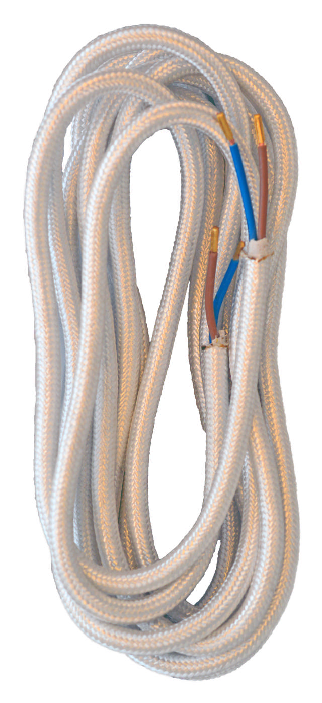 Stofledning 3m hvid