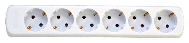 SCHUKO STIKDÅSE 6-VEJS