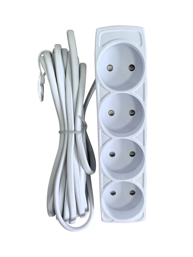 E-line Stikdåse 4-vejs uden jord 5 mtr.